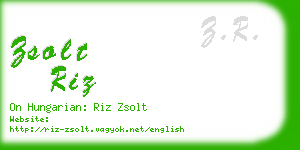 zsolt riz business card